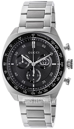 Gucci Interlocking Czarny/Stal Ø41 mm YA142316