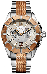 Guess Srebrny/Stal w kolorze różowego złota Ø45 mm 53001G1