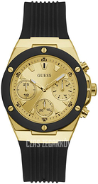 Guess Athena Żółte złoto/Guma Ø39 mm GW0030L2
