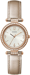 Guess Srebrny/Skóra Ø32 mm GW0116L1