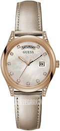 Guess Aura Biały/Skóra Ø36 mm GW0117L1