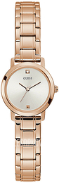Guess Mini Biały/Stal w kolorze różowego złota Ø25 mm GW0244L3