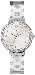 Guess Biały/Stal Ø36 mm GW0252L1
