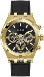 Guess Czarny/Skóra Ø44 mm GW0262G2
