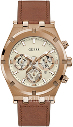 Guess Kremowy/Skóra Ø44 mm GW0262G3