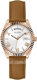 Guess Luna Srebrny/Skóra Ø36 mm GW0357L2