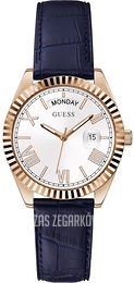 Guess Luna Srebrny/Skóra Ø36 mm GW0357L3