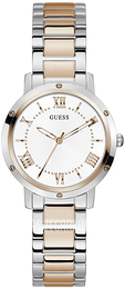 Guess Dawn Biały/Stal w kolorze różowego złota Ø34 mm GW0404L3