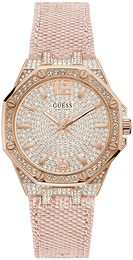 Guess Shimmer Różowe złoto/Tkanina Ø38 mm GW0408L3