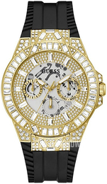 Guess Phoenix Żółte złoto/Guma Ø44 mm GW0498G2