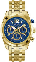 Guess Resistance Niebieski/Stal w odcieniu złota Ø44 mm GW0714G2