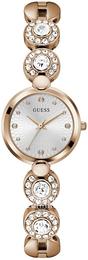 Guess Stardom Srebrny/Stal w kolorze różowego złota Ø26 mm GW0757L3