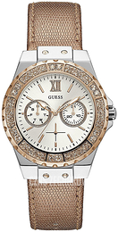 Guess Fashion Biały/Skóra Ø39 mm U0023L7