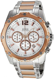 Guess Srebrny/Stal w kolorze różowego złota Ø46 mm U0165G2