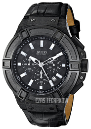 Guess Rigor Czarny/Skóra Ø46 mm U0408G1
