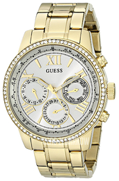 Guess Biały/Stal w odcieniu złota Ø42 mm U0559L2