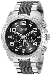 Guess Sporty Czarny/Stal Ø45 mm U0598G3