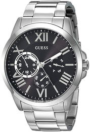 Guess Czarny/Stal Ø46 mm U1184G2