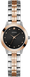 Guess Chelsea Czarny/Stal w kolorze różowego złota Ø30 mm U1222L1