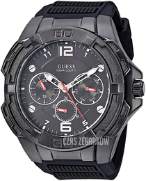 Guess Czarny/Guma Ø52 mm U1254G2