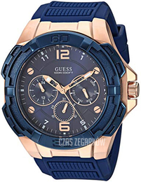 Guess Niebieski/Guma Ø52 mm U1254G3