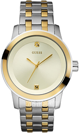 Guess Srebrny/Stal w odcieniu złota Ø45 mm U12604G2
