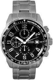 Guess Czarny/Stal Ø44 mm U15072G1