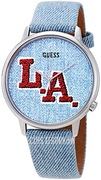 Guess Niebieski/Skóra Ø42 mm V1011M1