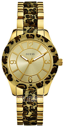 Guess Trend Żółte złoto/Żywica z tworzywa sztucznego Ø37 mm W0014L2