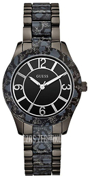 Guess Czarny/Stal Ø39 mm W0014L3