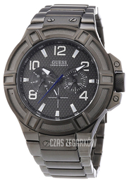 Guess Czarny/Stal Ø45 mm W0041G1