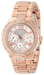 Guess Sporty Biały/Stal w kolorze różowego złota Ø35 mm W0111L3