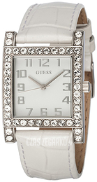 Guess Dress Biały/Skóra W0129L1