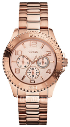 Guess Sporty Różowe złoto/Stal w kolorze różowego złota Ø40 mm W0231L4