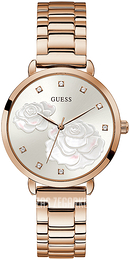 Guess Srebrny/Stal w kolorze różowego złota Ø38 mm W0242L3