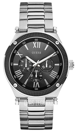 Guess Sporty Czarny/Stal Ø47 mm W0246G1