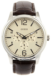 Guess Beżowy/Skóra Ø44 mm W0294G1