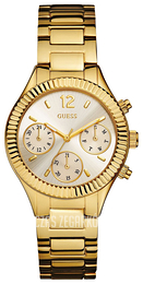 Guess Riviera Srebrny/Stal w odcieniu złota Ø36 mm W0323L2