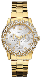 Guess Dazzler Srebrny/Stal w odcieniu złota Ø40 mm W0335L2