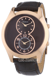 Guess Brązowy/Stal w kolorze różowego złota Ø46 mm W0376G3