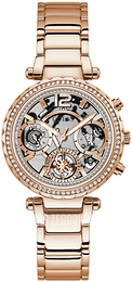 Guess Mini Biały/Stal w kolorze różowego złota Ø36 mm W0403L3