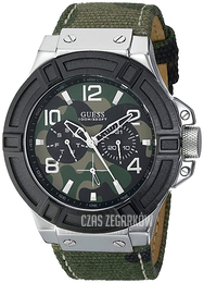 Guess Rigor Wielokolorowy/Skóra Ø45 mm W0407G1