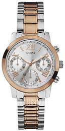 Guess Srebrny/Stal w kolorze różowego złota Ø37 mm W0448L4