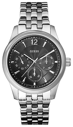 Guess Asset Czarny/Stal Ø43 mm W0474G1