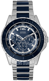 Guess Sporty Niebieski/Stal Ø36 mm W0478G2
