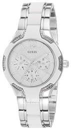 Guess Sporty Biały/Stal Ø36 mm W0556L1