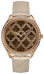 Guess Brązowy/Skóra Ø45 mm W0579L2