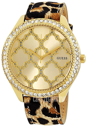 Guess Dress Żółte złoto/Skóra Ø38 mm W0579L5