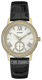 Guess Gramercy Biały/Skóra Ø38 mm W0642L2