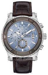Guess Pinnacle Niebieski/Skóra Ø46.5 mm W0673G1